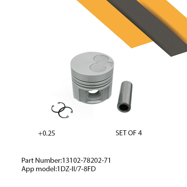 AEDSF/3-66B| Piston Pin & Snap Ring Toyota 1DZ-II/7-8FD (+0.25)