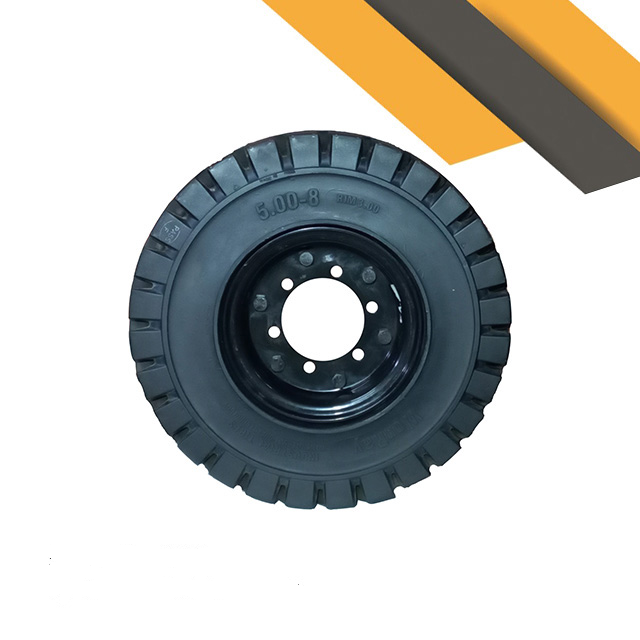 7.00-12 Solid Forklift Tyre with 5.00 Rim