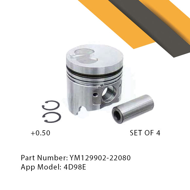 ELSF/3-1843| Piston Pin & Snap Ring 4TNE98 +0.50