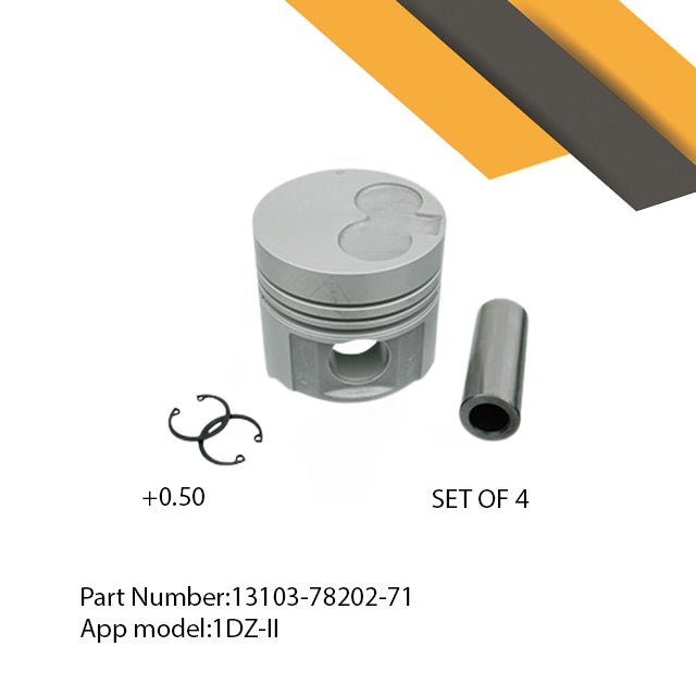 ELSF/3-1463| Piston Pin & Snap Ring Toyota 1DZ-II (+0.50)