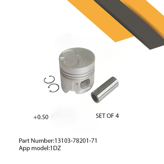 ELSF/3-1533| Piston Pin & Snap Ring Toyota 1DZ (+0.50)