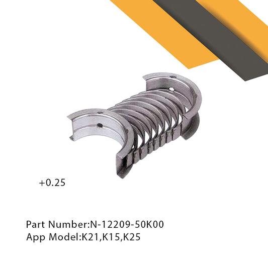 AECSF/10-102B|Conn Rod Main Bearing K21,K25 +0.25